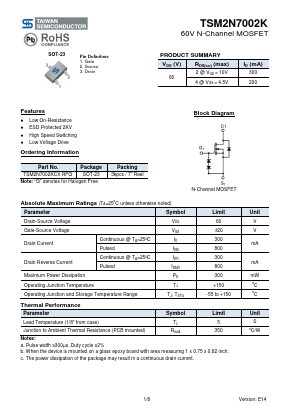 TSM2N7002K image