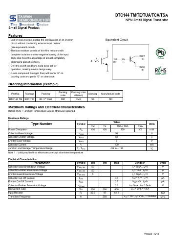 DTC144TCA image