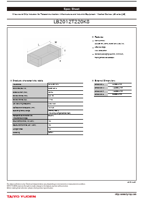 LB2012T220K8 image