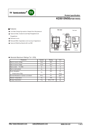 KDB15N50 image