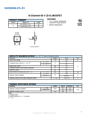 SUD50N06-07L-E3 image