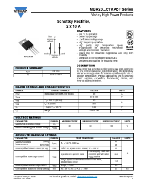 MBR20100CTKPBF image