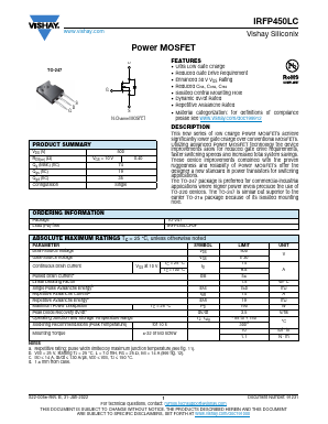 IRFP450LCPBF image