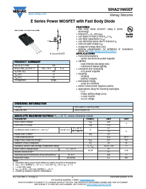 SIHA21N65EF image