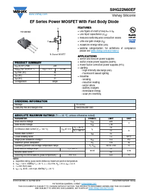 SIHG22N60EF image