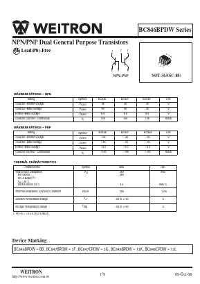 BC846BPDW image