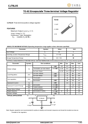 CJ78L05-TO92 image